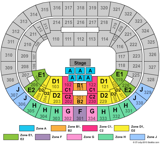 Moda Center at the Rose Quarter Celtic Woman Zone Seating Chart